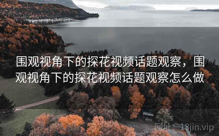 围观视角下的探花视频话题观察，围观视角下的探花视频话题观察怎么做