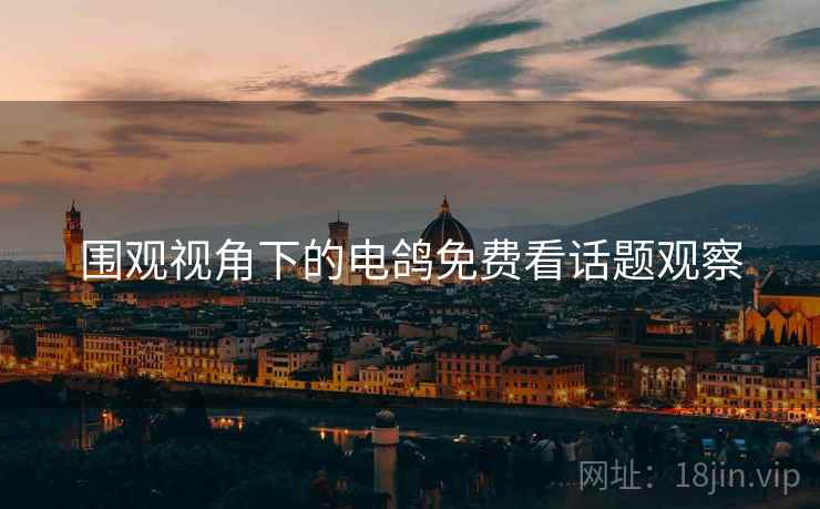 围观视角下的电鸽免费看话题观察