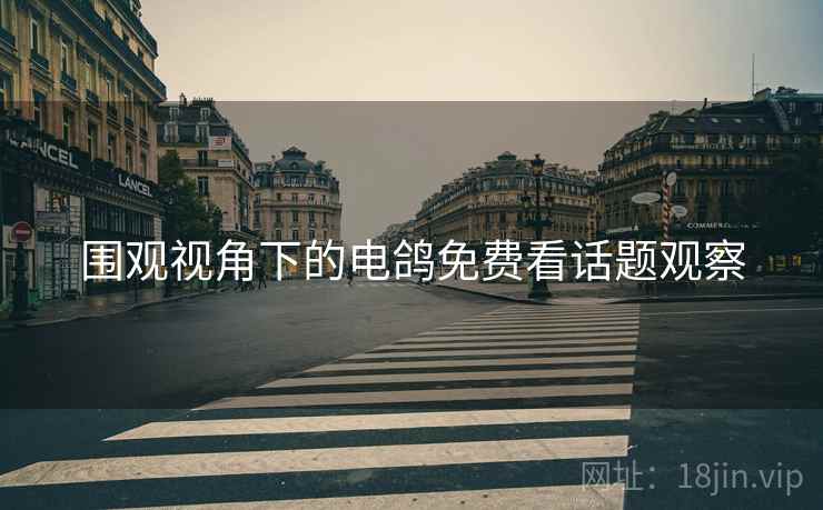 围观视角下的电鸽免费看话题观察