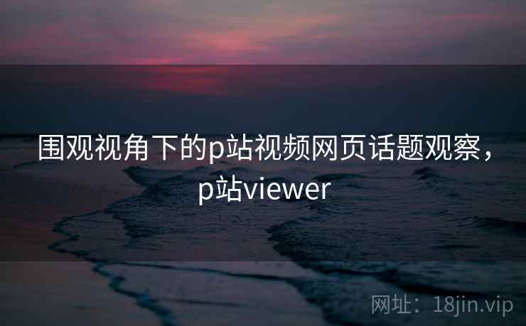 围观视角下的p站视频网页话题观察，p站viewer