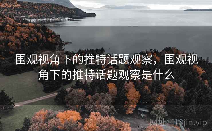 围观视角下的推特话题观察，围观视角下的推特话题观察是什么