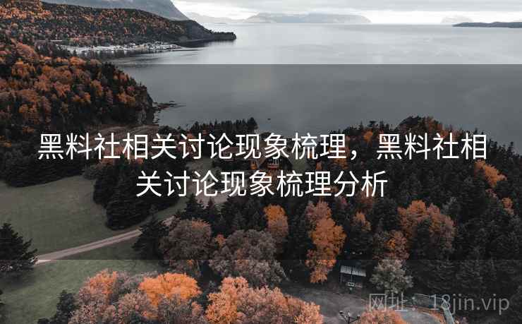 黑料社相关讨论现象梳理，黑料社相关讨论现象梳理分析
